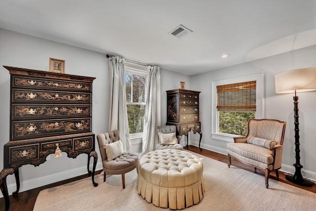 75 Green Hill Rd, Washington, CT 06793 - sitting room with plenty of natural light, recessed lighting, and wood finished floors