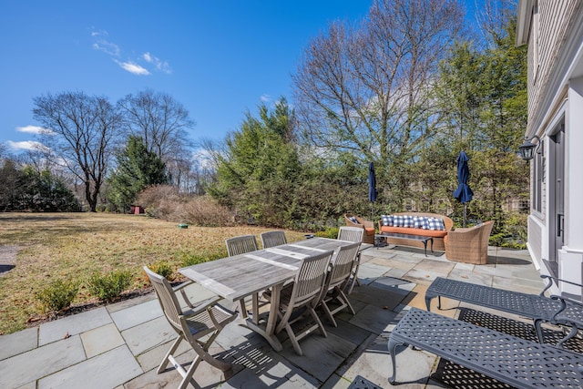75 Green Hill Rd, Washington, CT 06793 - view of patio / terrace with an outdoor hangout area and outdoor dining space