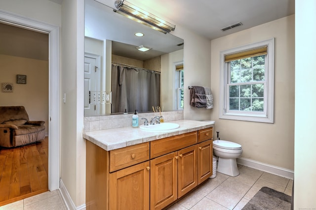 8 Dogwood Ct, Woodbridge, CT 06525 - full bath with vanity, tile patterned flooring, and recessed lighting