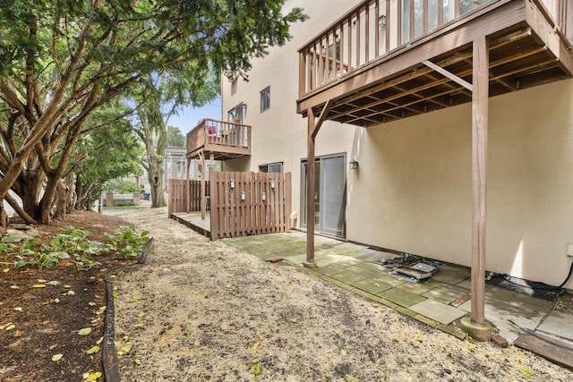 3 Radio Pl Unit 3, Stamford, CT 06906 - rear view of property featuring stucco siding and a patio area