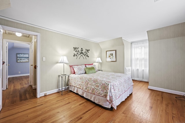 29 Boswell Rd, West Hartford, CT 06107 - bedroom with hardwood / wood-style floors and ornamental molding