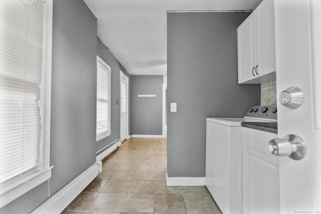 104 Greenwood St, New Britain, CT 06051 - washroom with baseboard heating and cabinet space