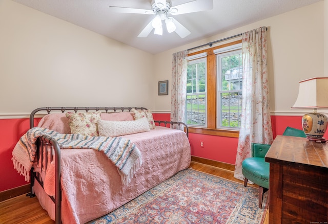 56 Wildwood Rd, East Haddam, CT 06423 - bedroom with wood finished floors and ceiling fan