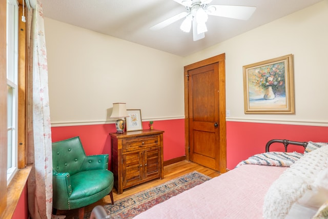 56 Wildwood Rd, East Haddam, CT 06423 - bedroom with wood finished floors and ceiling fan