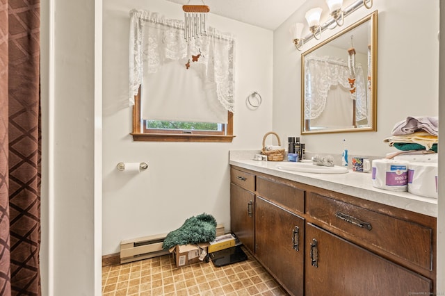 66 Claire St, Bristol, CT 06010 - bathroom featuring vanity and a baseboard radiator
