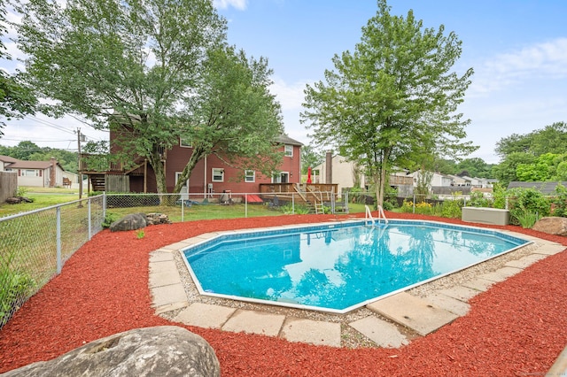 66 Claire St, Bristol, CT 06010 - view of swimming pool with a fenced backyard and a residential view