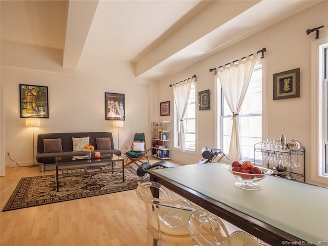 124 Court St Unit 8, New Haven, CT 06511 - dining area featuring wood finished floors and baseboards