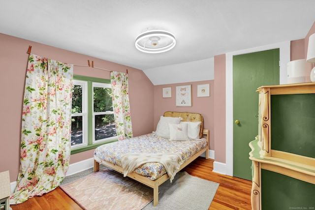 191 Farrell Rd, Waterbury, CT 06706 - bedroom with light wood finished floors and vaulted ceiling