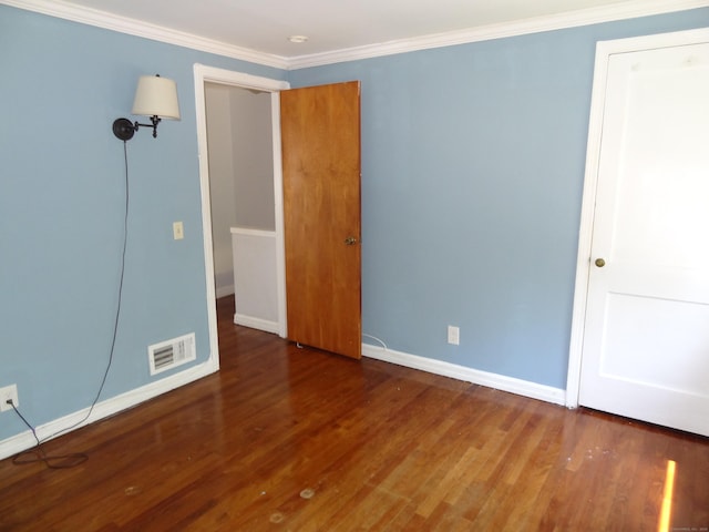 155 Sylvan Knoll Rd, Stamford, CT 06902 - unfurnished bedroom with wood finished floors and ornamental molding