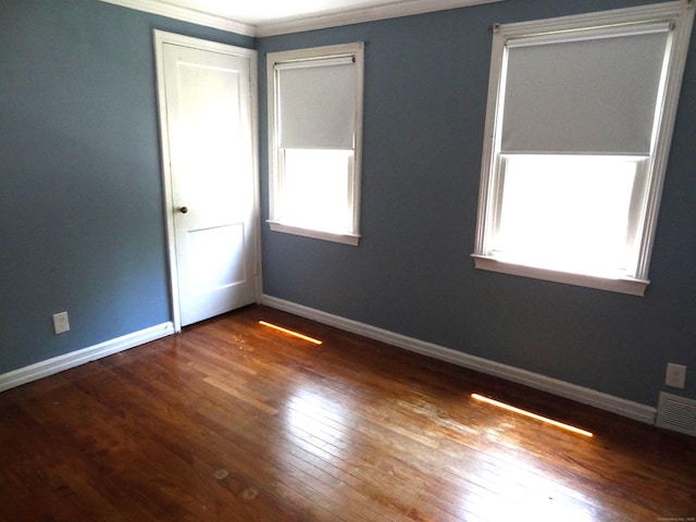 155 Sylvan Knoll Rd, Stamford, CT 06902 - empty room featuring wood-type flooring and crown molding