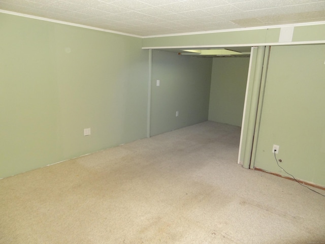 155 Sylvan Knoll Rd, Stamford, CT 06902 - finished basement with crown molding and carpet