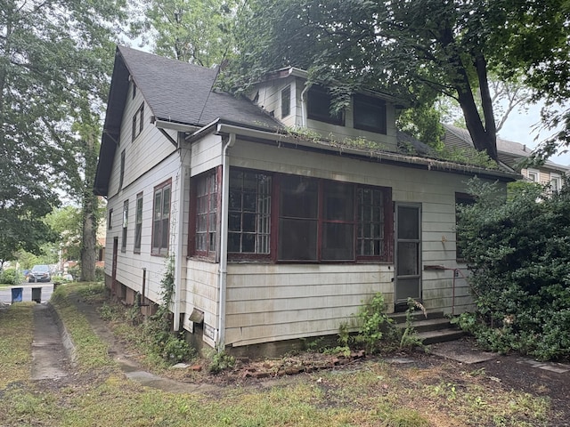607 Broadview Ter, Hartford, CT 06106 - view of home's exterior featuring a shingled roof