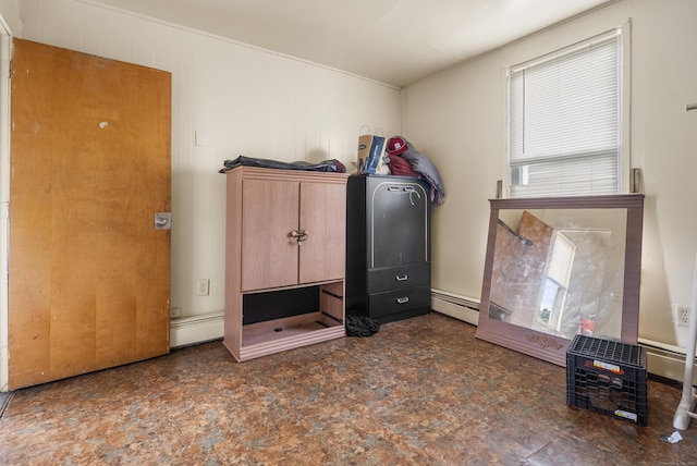 245 Goodrich St, Hamden, CT 06517 - unfurnished bedroom with a baseboard heating unit