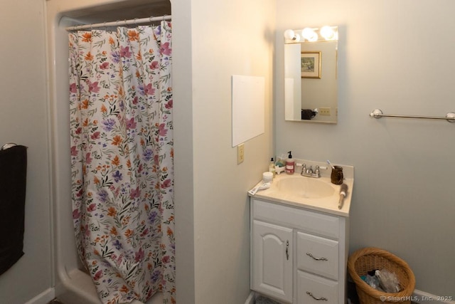 76 Bushy Hill Rd, Deep River, CT 06417 - bathroom with vanity and a shower with curtain