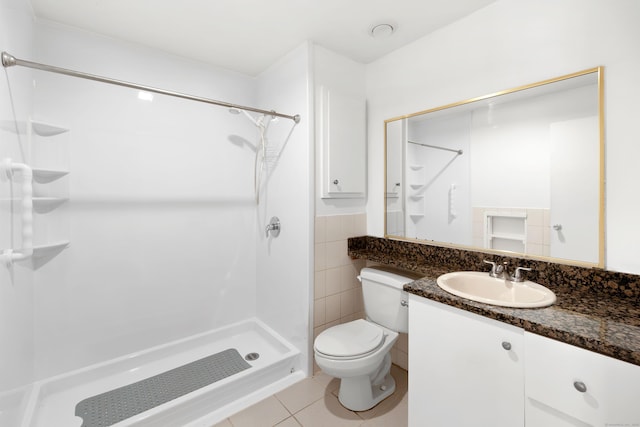 101 W Walk Unit 101, West Haven, CT 06516 - bathroom with vanity, a shower, and tile patterned flooring