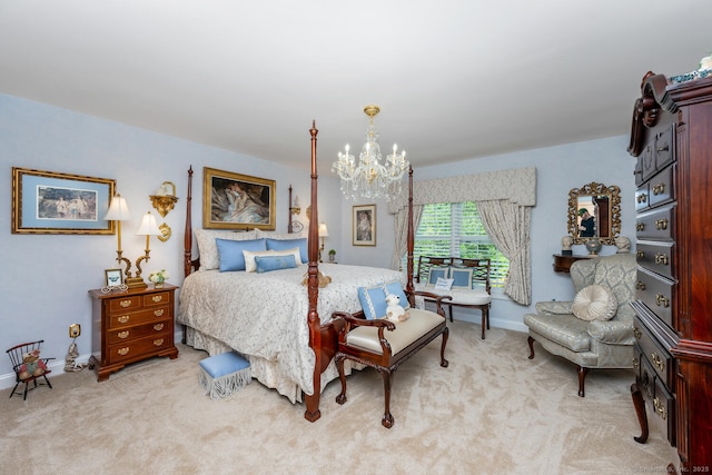90 Soundview Ave, Shelton, CT 06484 - bedroom with a chandelier and light colored carpet