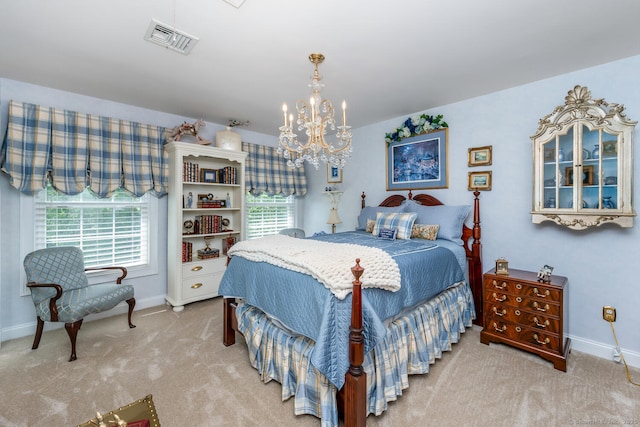 90 Soundview Ave, Shelton, CT 06484 - bedroom with a chandelier and carpet floors