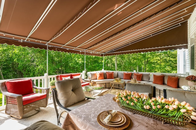 90 Soundview Ave, Shelton, CT 06484 - view of patio featuring an outdoor living space
