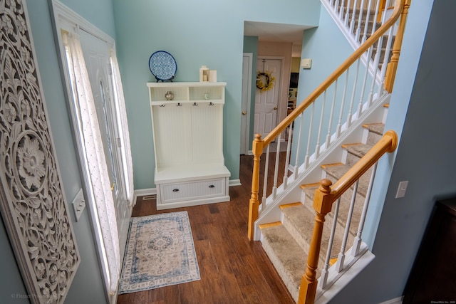 148 Evergreen Rd, Cromwell, CT 06416 - mudroom with wood finished floors and baseboards