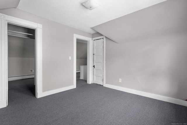 1691 State St, Hamden, CT 06517 - unfurnished bedroom with baseboard heating, carpet, and a closet
