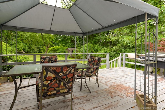 215 White Birch Dr, Southbury, CT 06488 - wooden terrace with outdoor dining area