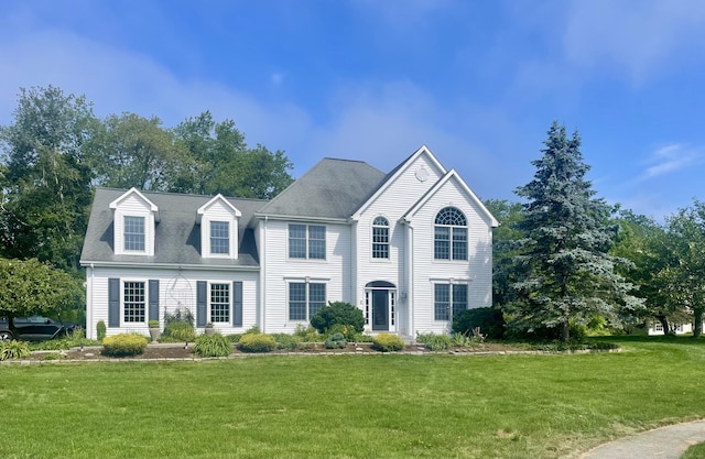 61 Brookview Ct, Groton, CT 06340 - view of front of home with a front yard