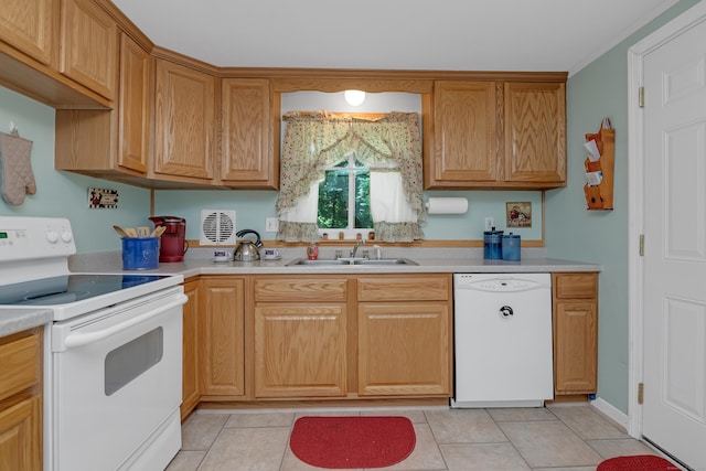 76 Landers Rd, East Hartford, CT 06118 - kitchen featuring white appliances, light countertops, and light tile patterned flooring