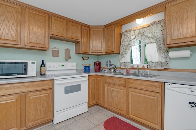 76 Landers Rd, East Hartford, CT 06118 - kitchen featuring white appliances, light countertops, and light tile patterned flooring