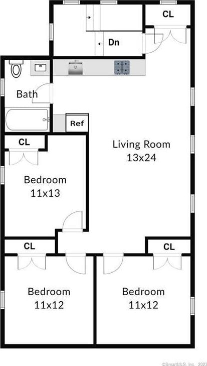 33 William St, Danbury, CT 06810 - view of floor plan / room layout