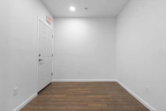 33 William St, Danbury, CT 06810 - spare room with recessed lighting and dark wood finished floors