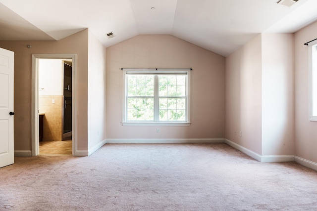 14 Last Leaf Cir Unit 14, Windsor, CT 06095 - spare room featuring carpet floors and lofted ceiling