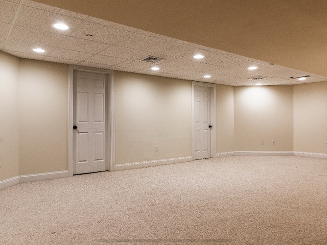 14 Last Leaf Cir Unit 14, Windsor, CT 06095 - finished below grade area featuring recessed lighting and carpet flooring