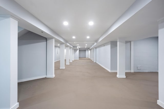 106A Comstock Hill Ave, Norwalk, CT 06850 - finished below grade area featuring recessed lighting and baseboards