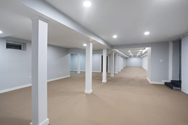 106A Comstock Hill Ave, Norwalk, CT 06850 - finished below grade area with recessed lighting and baseboards
