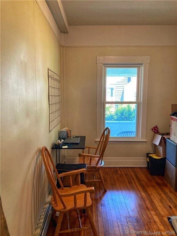 288 Benham Rd, Groton, CT 06340 - office with hardwood / wood-style floors and baseboards