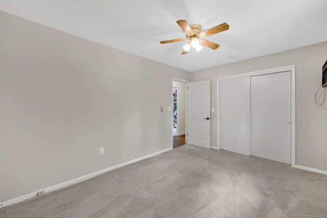 18 Arbor Rd, Monroe, CT 06468 - unfurnished bedroom featuring carpet floors, a closet, and ceiling fan