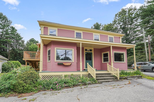 326 Rte 169, Woodstock, CT 06281 - view of front facade featuring covered porch