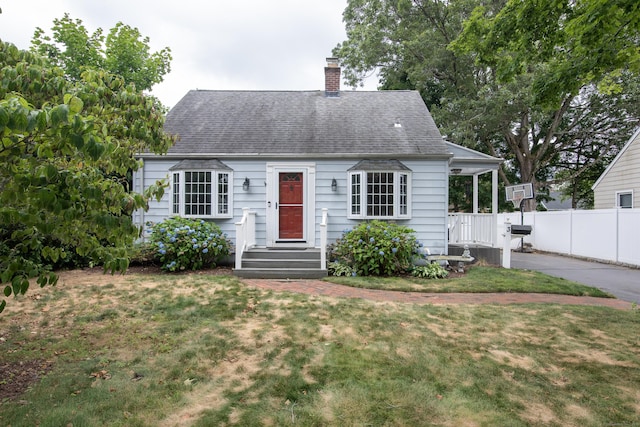 3 Lynette Dr, North Haven, CT 06473 - new england style home with a chimney and a shingled roof