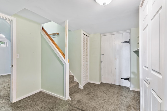3 Lynette Dr, North Haven, CT 06473 - carpeted foyer entrance with baseboards and stairway