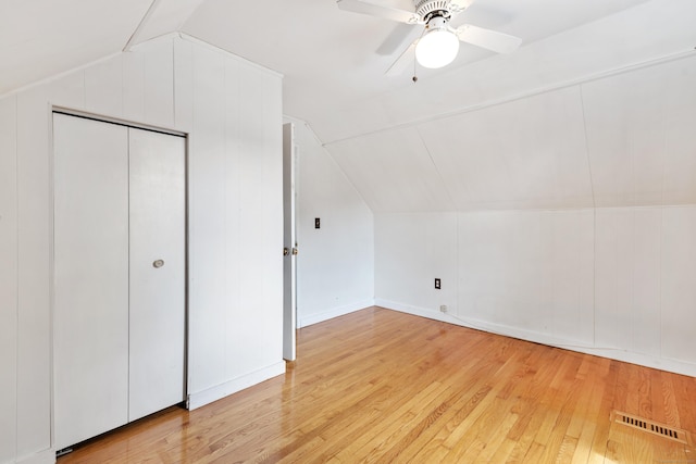 3 Lynette Dr, North Haven, CT 06473 - bonus room featuring vaulted ceiling, light wood-style floors, and ceiling fan