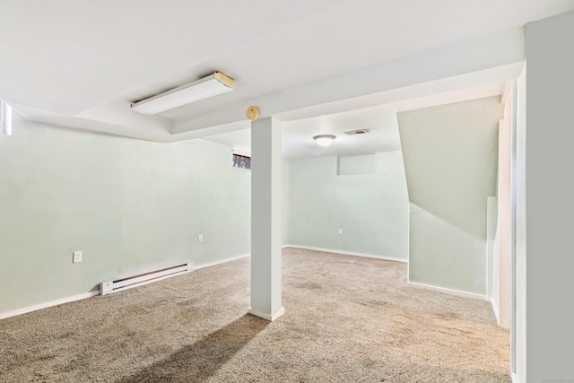 3 Lynette Dr, North Haven, CT 06473 - finished below grade area featuring baseboard heating and carpet