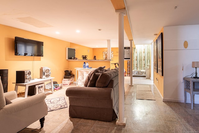 19 Marion St, Hartford, CT 06106 - living room with recessed lighting