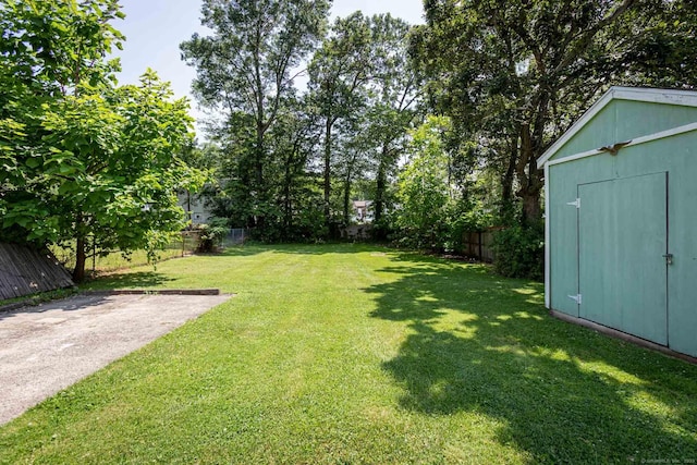 19 Marion St, Hartford, CT 06106 - fenced backyard featuring a storage unit