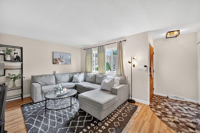 182 Shagbark Dr Unit 182, Derby, CT 06418 - living area with light wood-type flooring and a textured ceiling