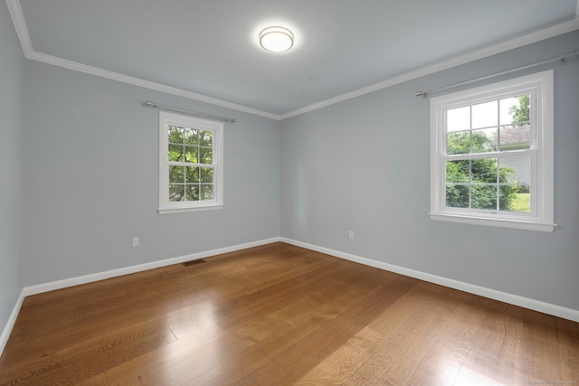 46 Bowman Dr, Greenwich, CT 06831 - unfurnished room with wood finished floors and crown molding