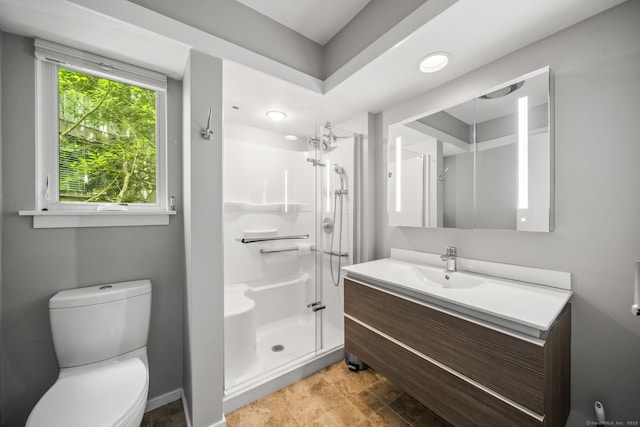737 Heritage Vlg Unit A, Southbury, CT 06488 - bathroom with vanity and a stall shower