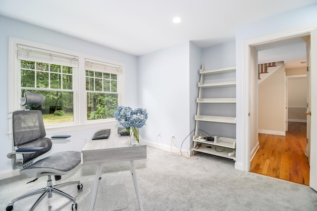 35 Vista Rd, Wilton, CT 06897 - home office featuring baseboards and recessed lighting