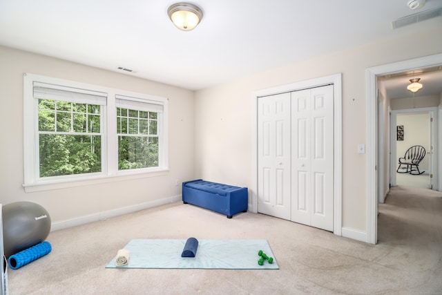 35 Vista Rd, Wilton, CT 06897 - exercise room with carpet floors and baseboards