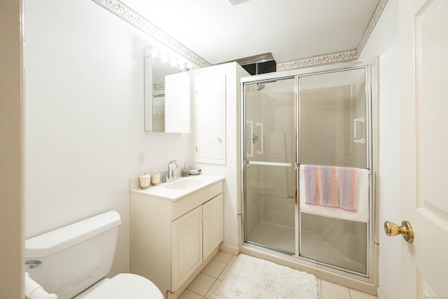 30 Partridge Rd, Stamford, CT 06903 - full bathroom with vanity, tile patterned floors, and a stall shower