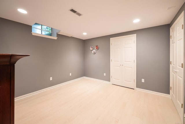 30 Partridge Rd, Stamford, CT 06903 - below grade area featuring light wood-style flooring and recessed lighting